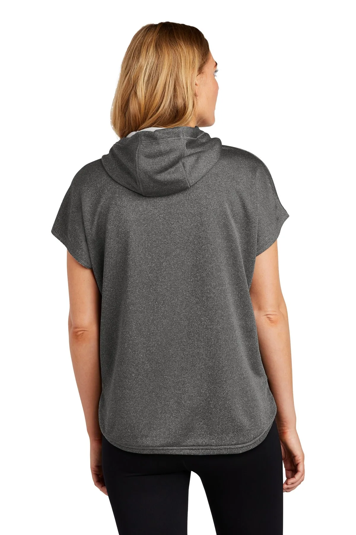 New Era Women's Performance Terry Short Sleeve Hoodie. LNEA533