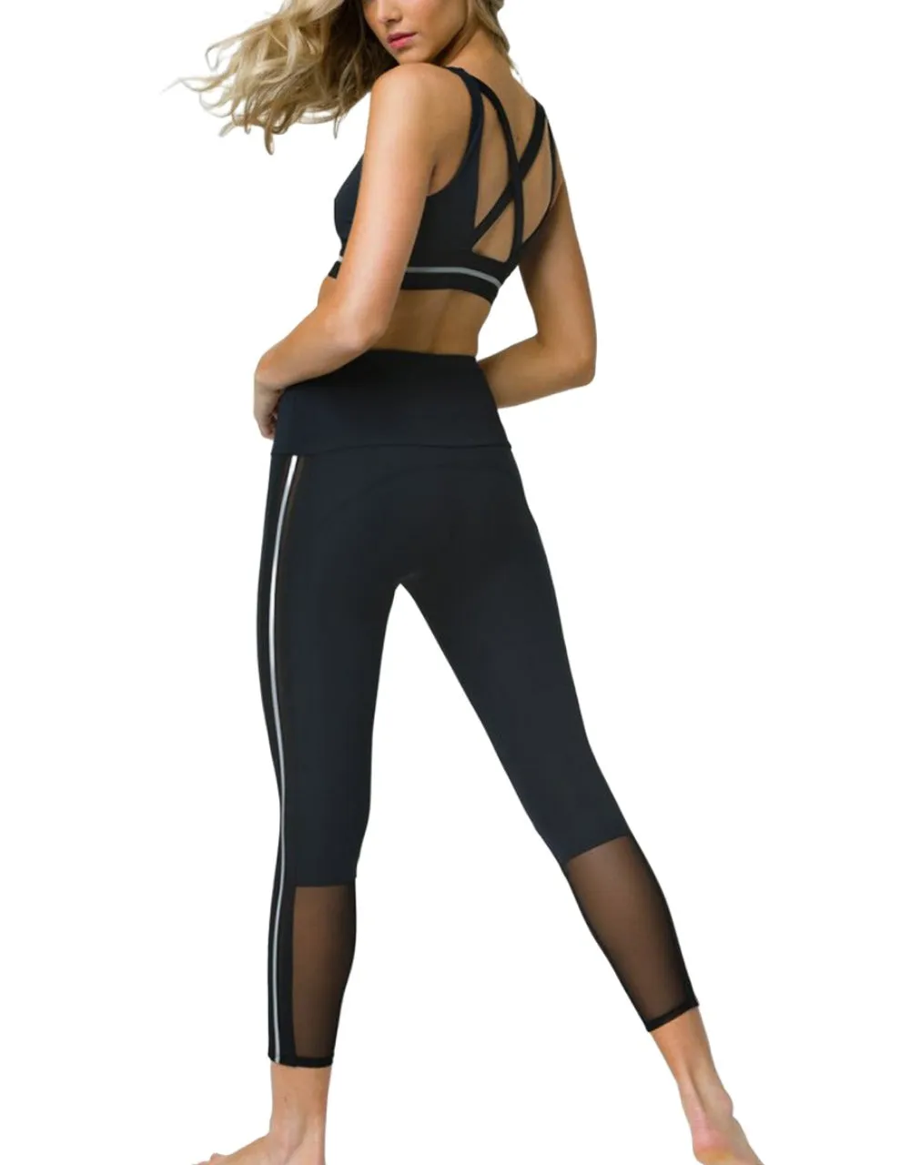 Onzie Hot Yoga Glow Nude Reflective Legging 2237