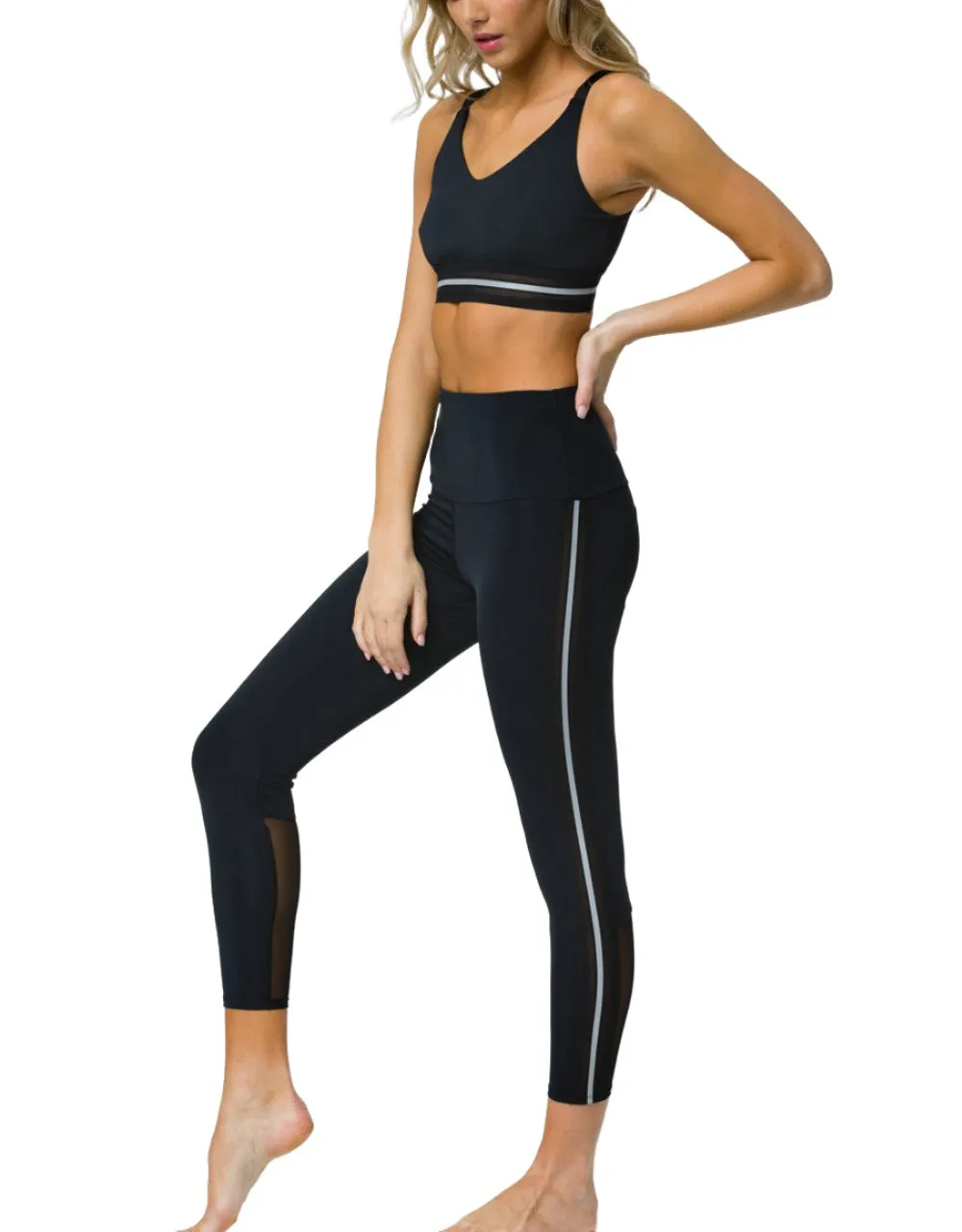 Onzie Hot Yoga Glow Nude Reflective Legging 2237