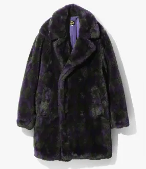 Pea Coat - Green/Purple