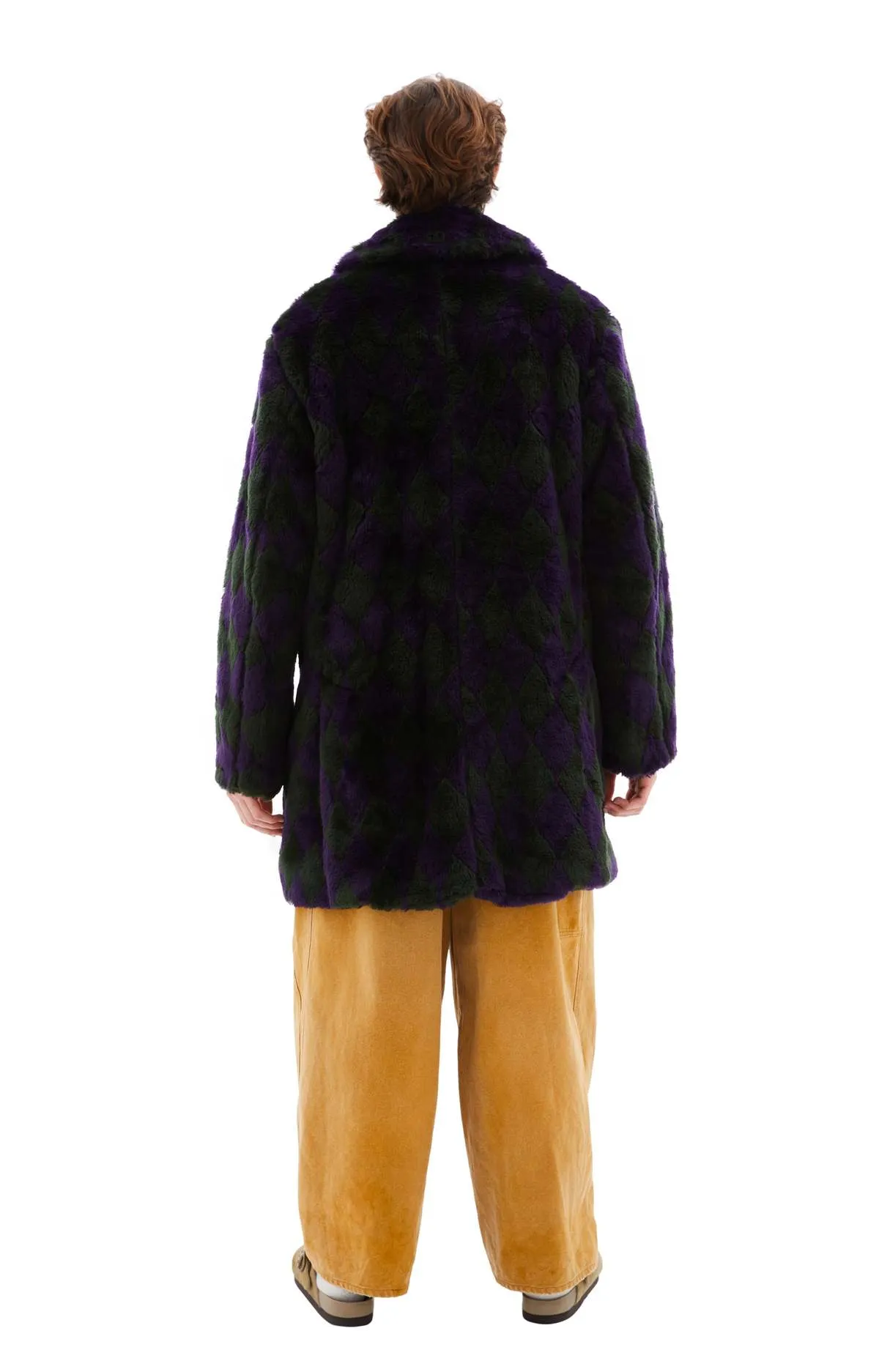 Pea Coat - Green/Purple