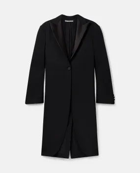 Peak Lapels Wool Coat