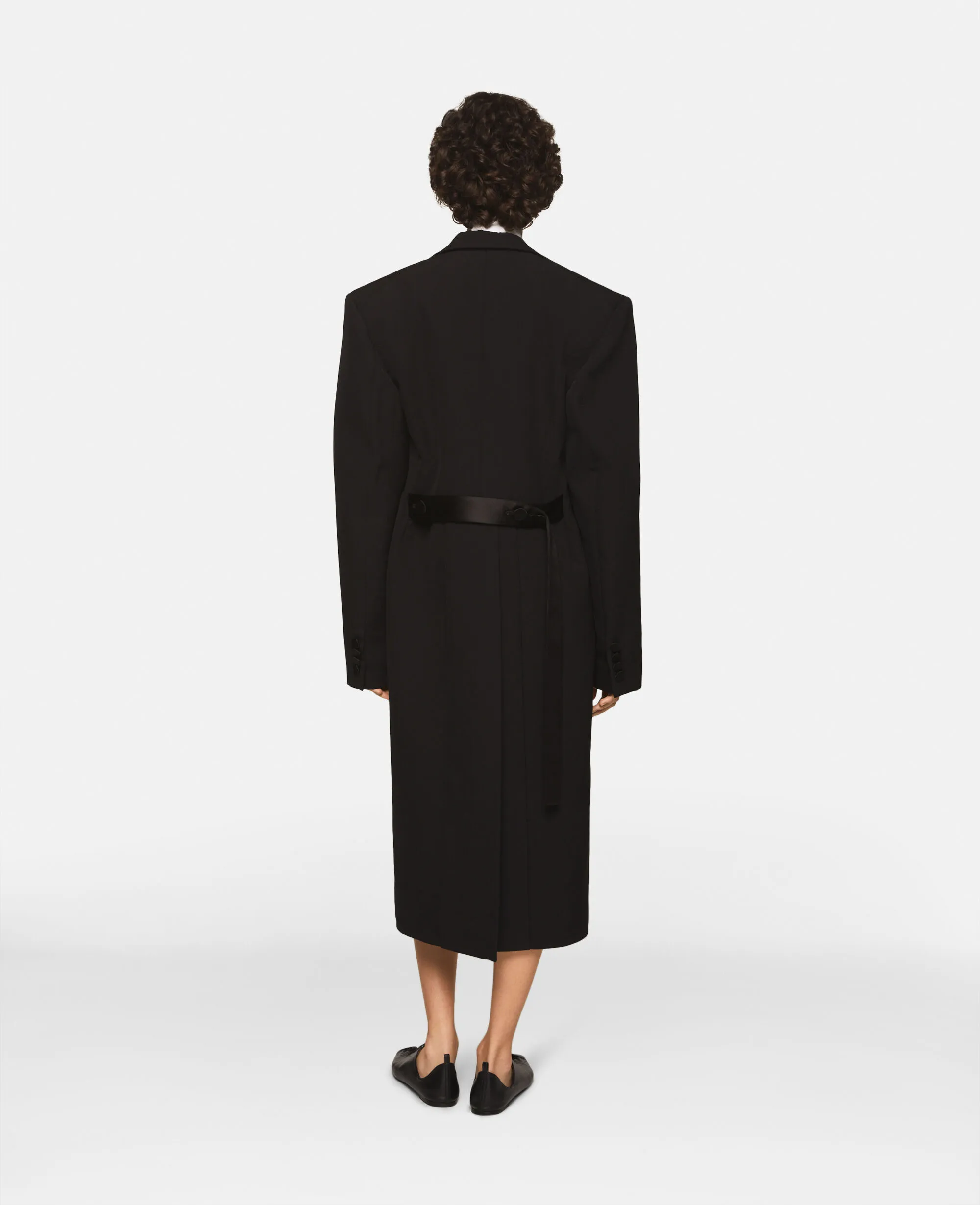 Peak Lapels Wool Coat