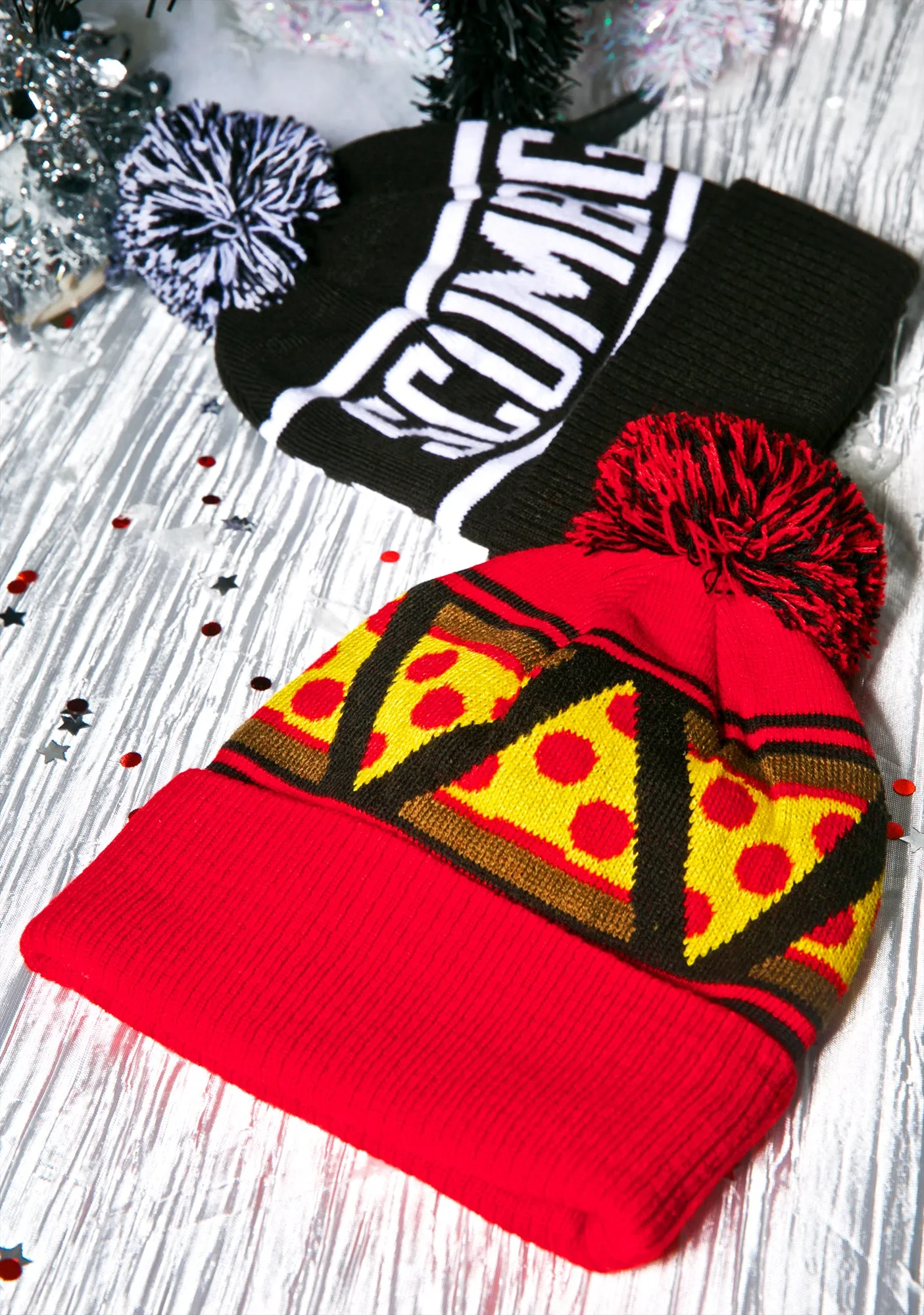 Pizza Knit Beanie-