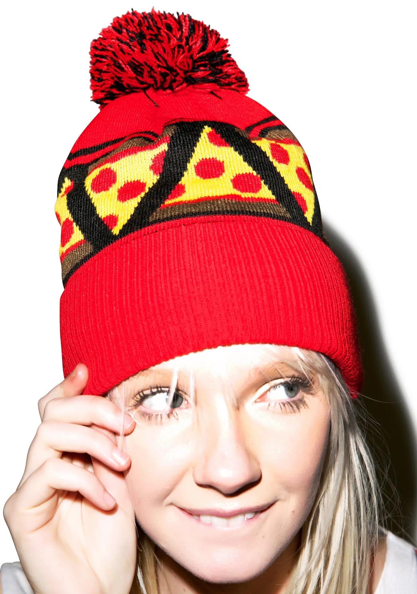 Pizza Knit Beanie-