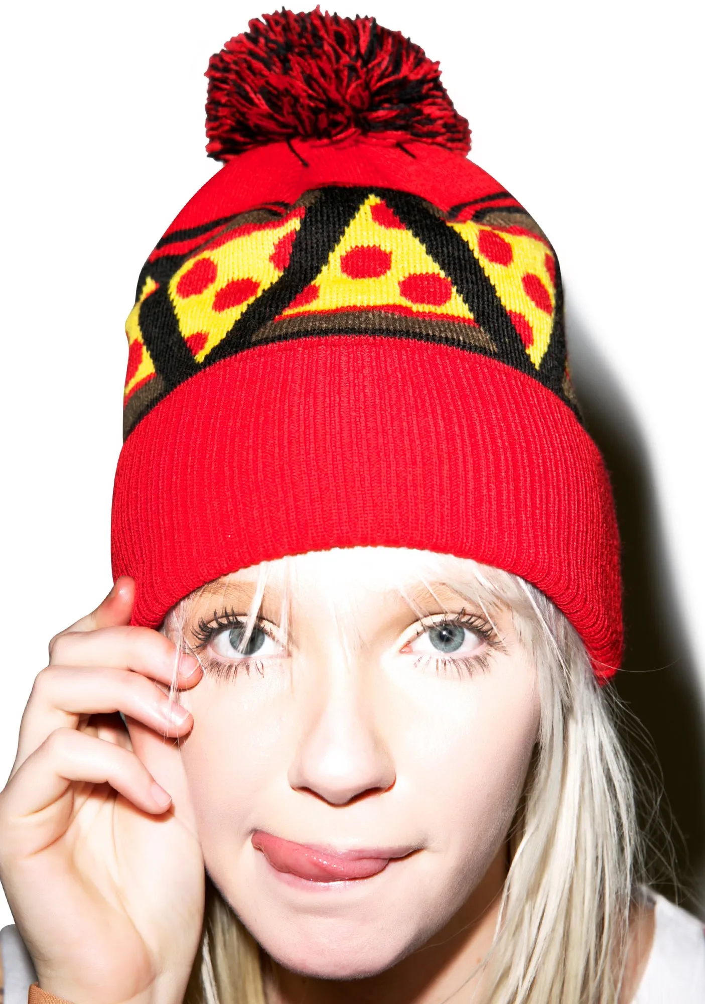 Pizza Knit Beanie-