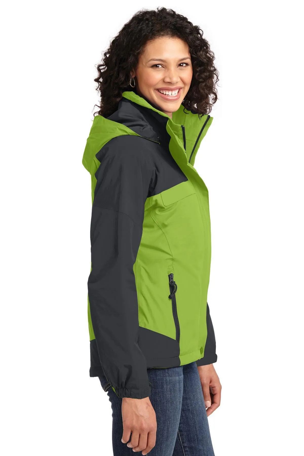 Port Authority Ladies Nootka Jacket L792 Bright Pistachio/Graphite