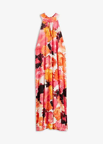 Printed Cut-Out Midi Dress by bonprix | Look Again