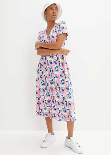 Printed Midi Dress by bonprix | Look Again