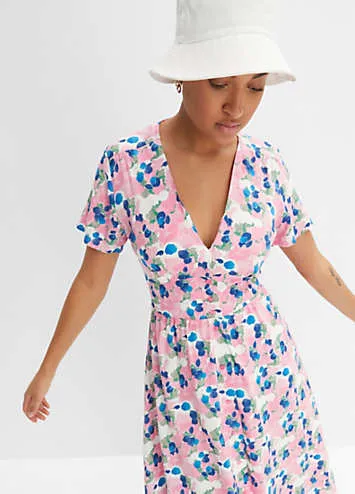 Printed Midi Dress by bonprix | Look Again