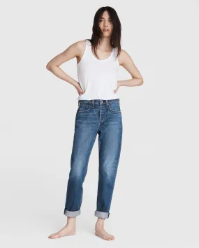 Rag & Bone -  Rosa Mid-Rise Boyfriend Jeans - Jean