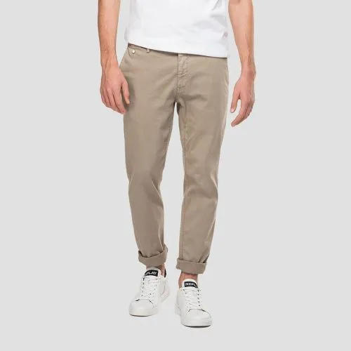 Replay Regular Fit Benni Hyperchino Color X.L.I.T.E. Jeans | Beige