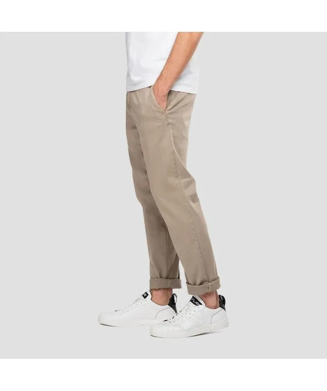 Replay Regular Fit Benni Hyperchino Color X.L.I.T.E. Jeans | Beige