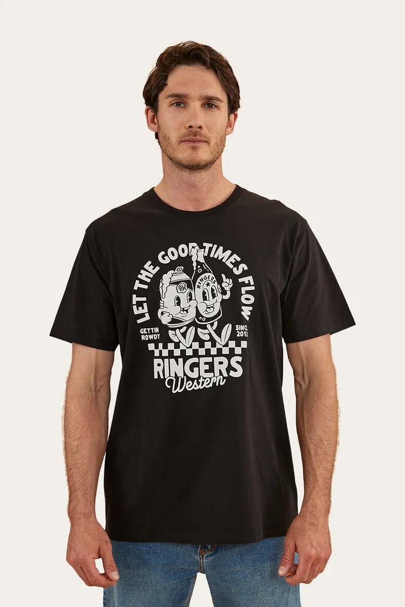 RINGERS GOOD LIFE MENS LOOSE FIT T-SHIRT - BLACK