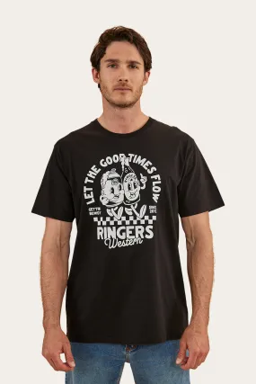 RINGERS GOOD LIFE MENS LOOSE FIT T-SHIRT - BLACK