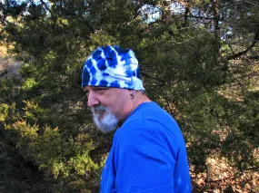 Royal Blue Shibori Beanie