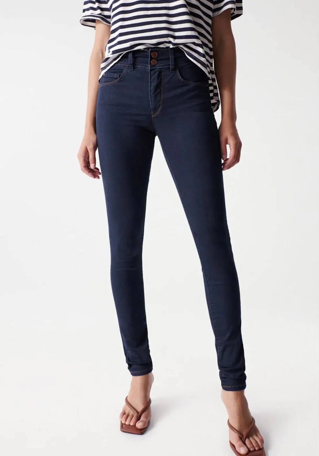 Salsa Push In Secret Skinny Jeans, Dark Blue