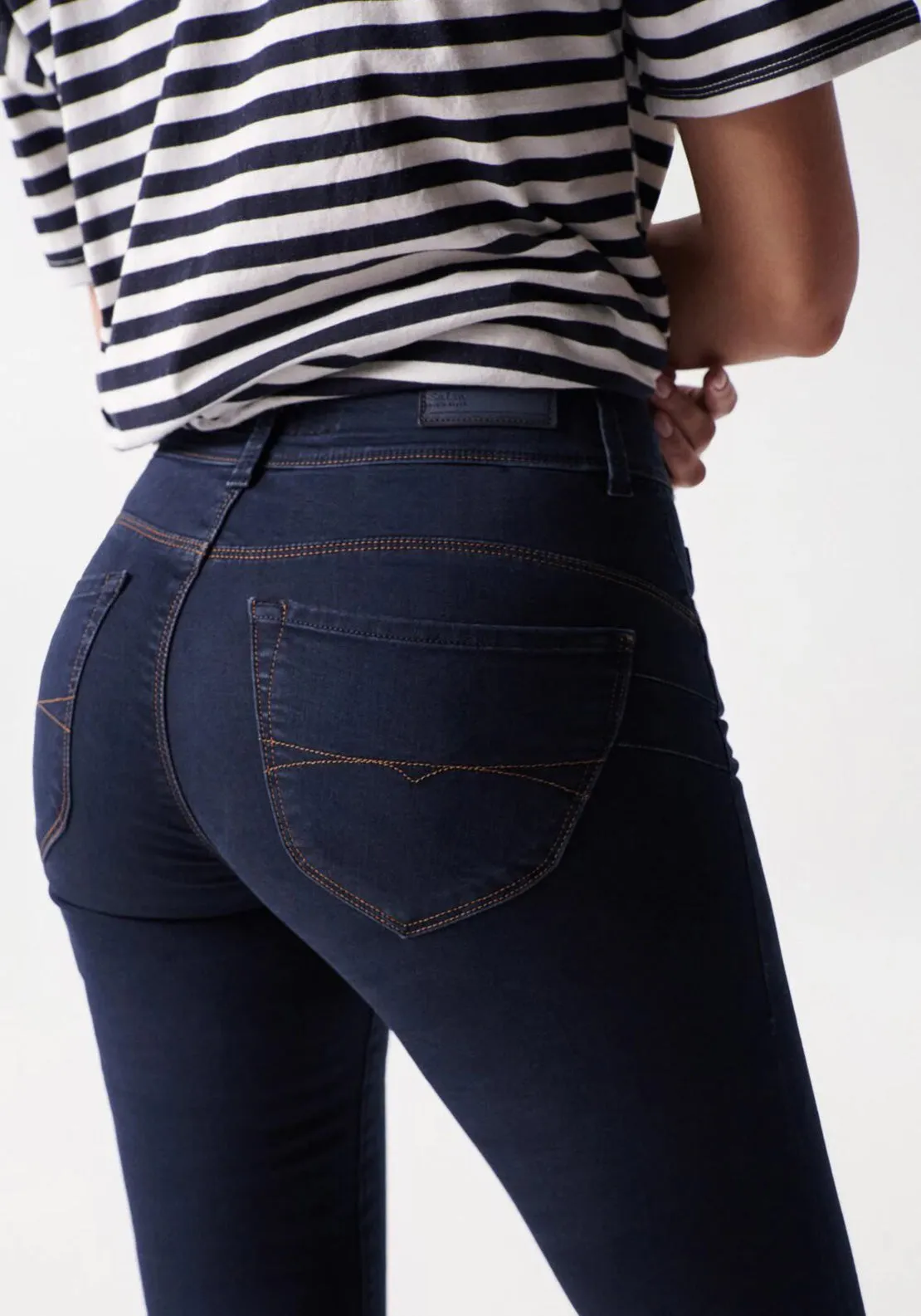 Salsa Push In Secret Skinny Jeans, Dark Blue