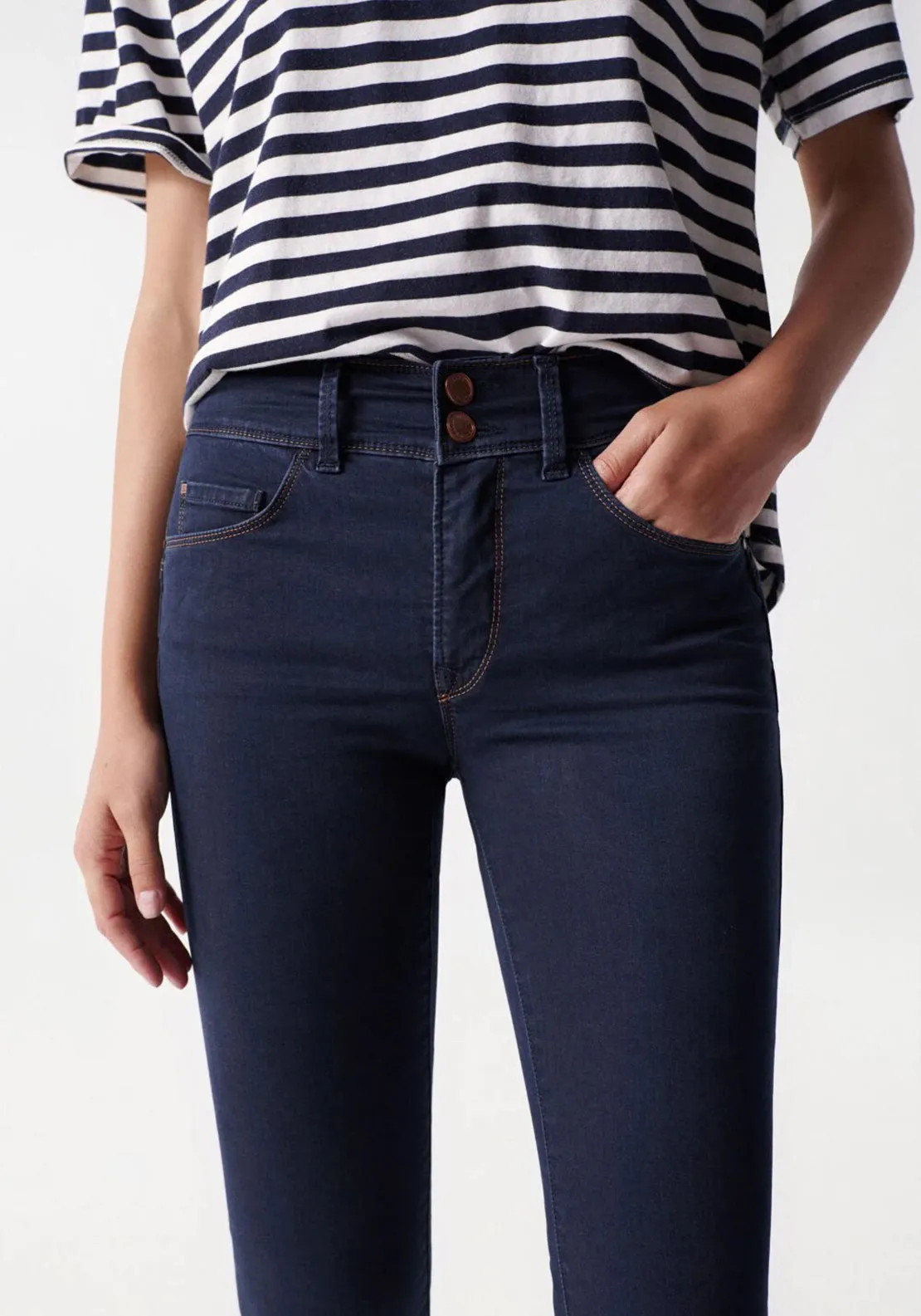 Salsa Push In Secret Skinny Jeans, Dark Blue