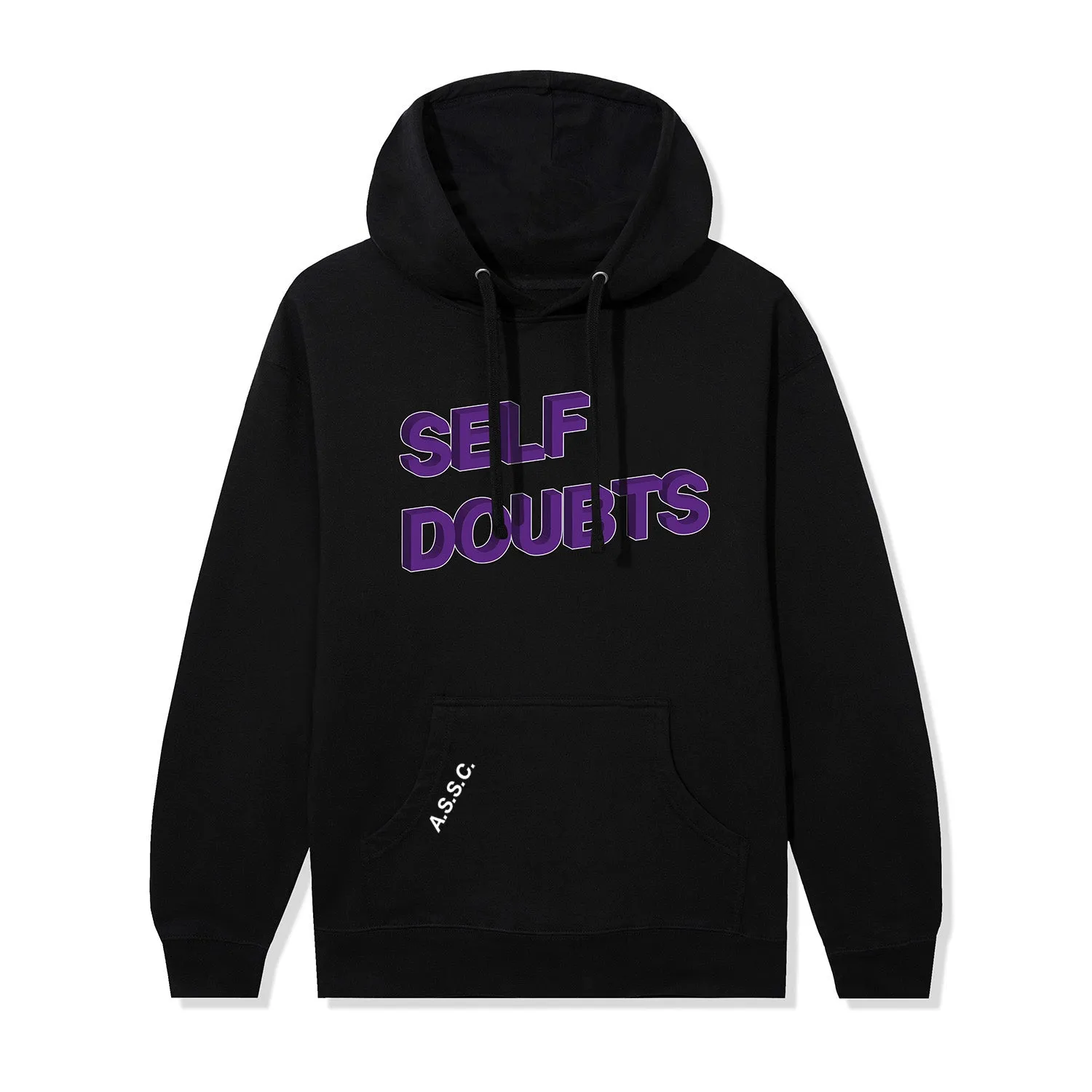 Self Doubts Hoodie - Black/Purple