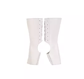 Short WHITE patent Pole & Aerial Gaiters