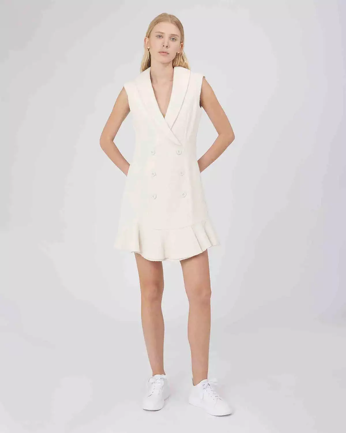 Silvian Heach Milk Blazer Dress