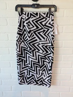 Skirt Midi By Bebe In Black & White, Size: 0