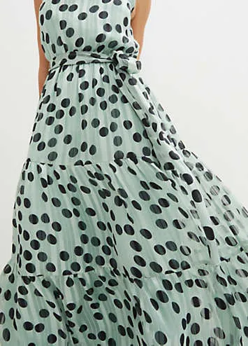 Sleeveless Polka Dot Midi Dress by bonprix | Look Again