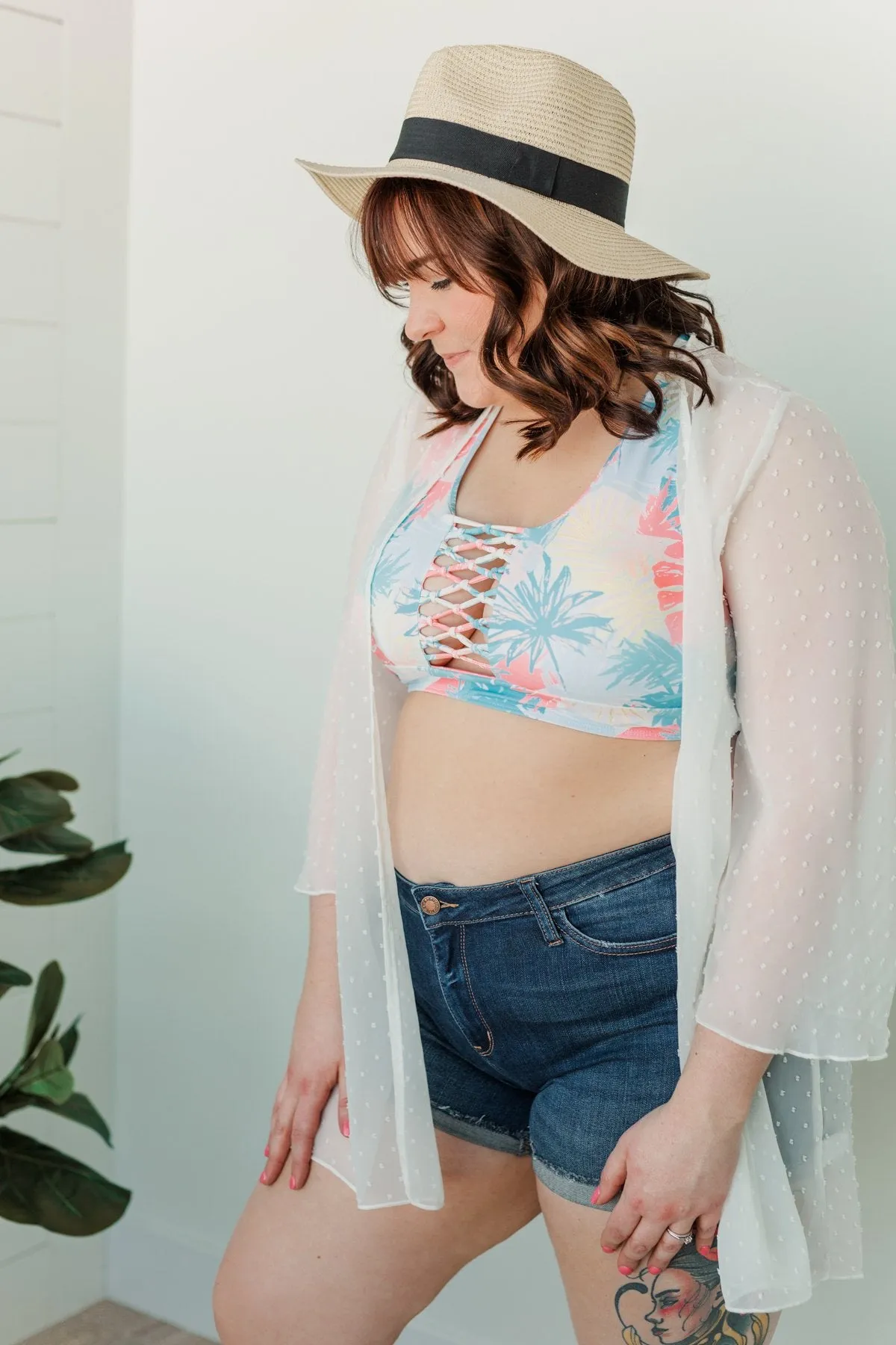 Sounds of Spring Lightweight Kimono- Ivory