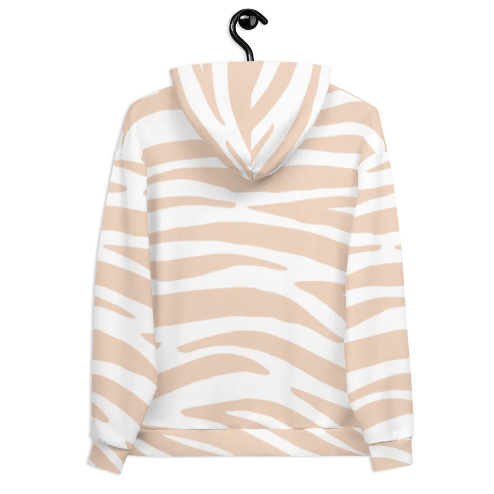 South Central Girl Nude Zebra Unisex Hoodie