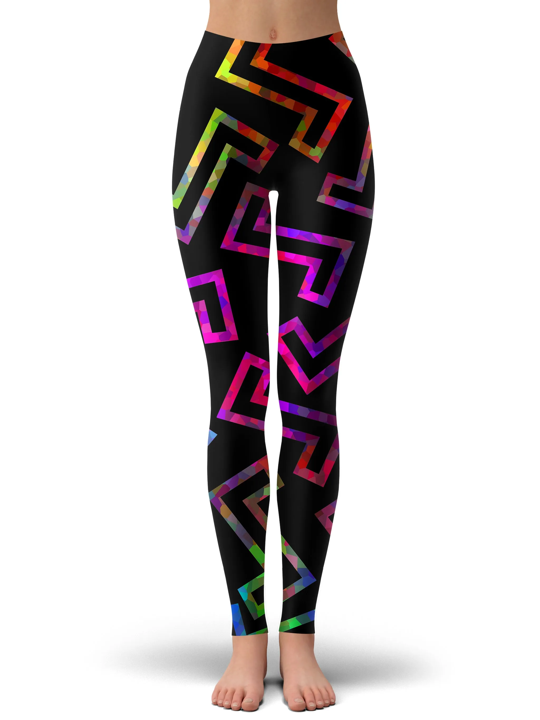 Sparkle Geometric Hoodie Dress and Leggings Combo