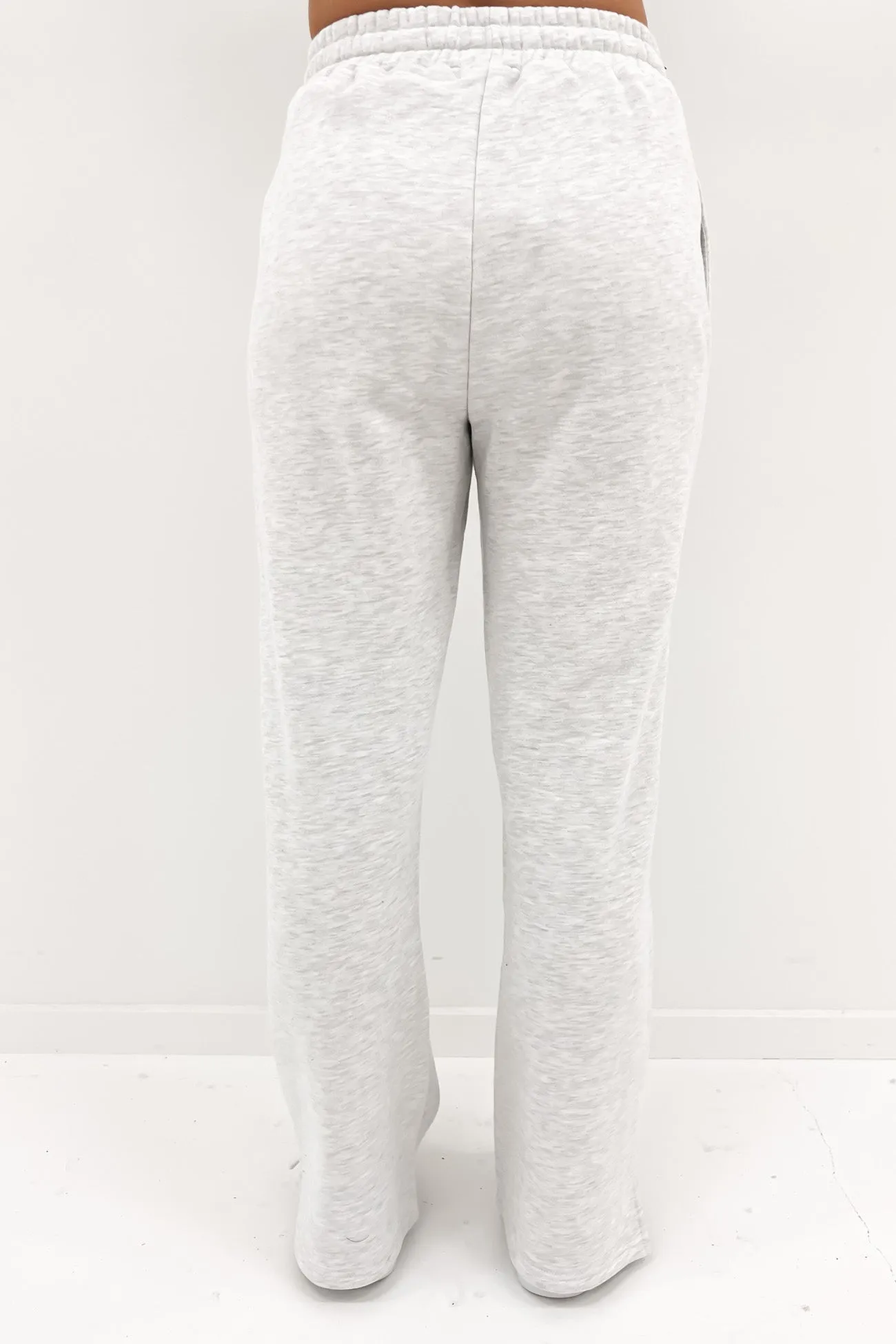 Stock Wide Leg Trackpant Snow Marle