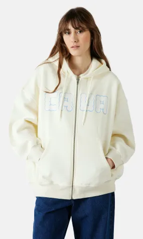 The Cava Company Big Skate Zip-Hoodie Off white | Women | Junkyard