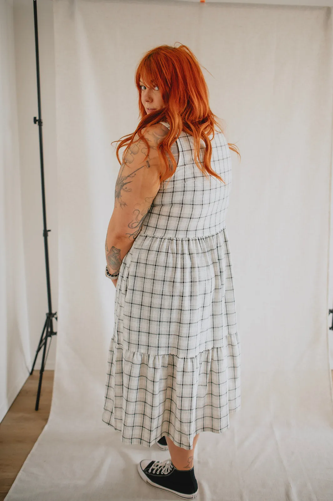 The Miles Plaid Midi Dress by NLT - PLUS