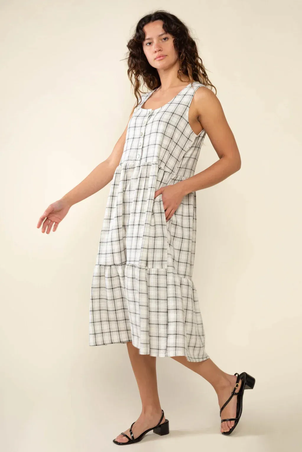 The Miles Plaid Midi Dress by NLT - PLUS