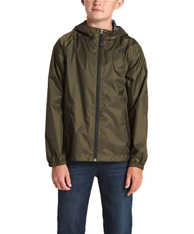 The North Face Boys’ Zipline Rain Jacket Taupe Green