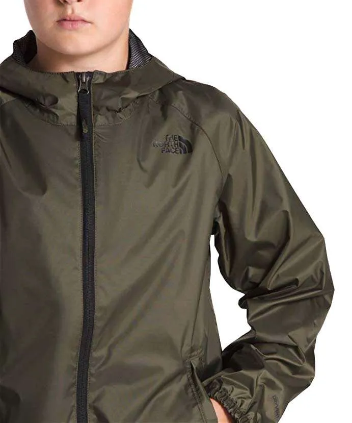 The North Face Boys’ Zipline Rain Jacket Taupe Green