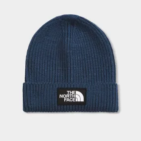 The North Face Children’s Box Logo Cuffed Beanie / Shady Blue