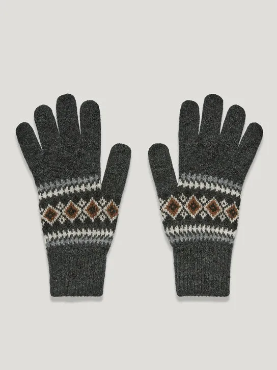 thistle fair isle gloves