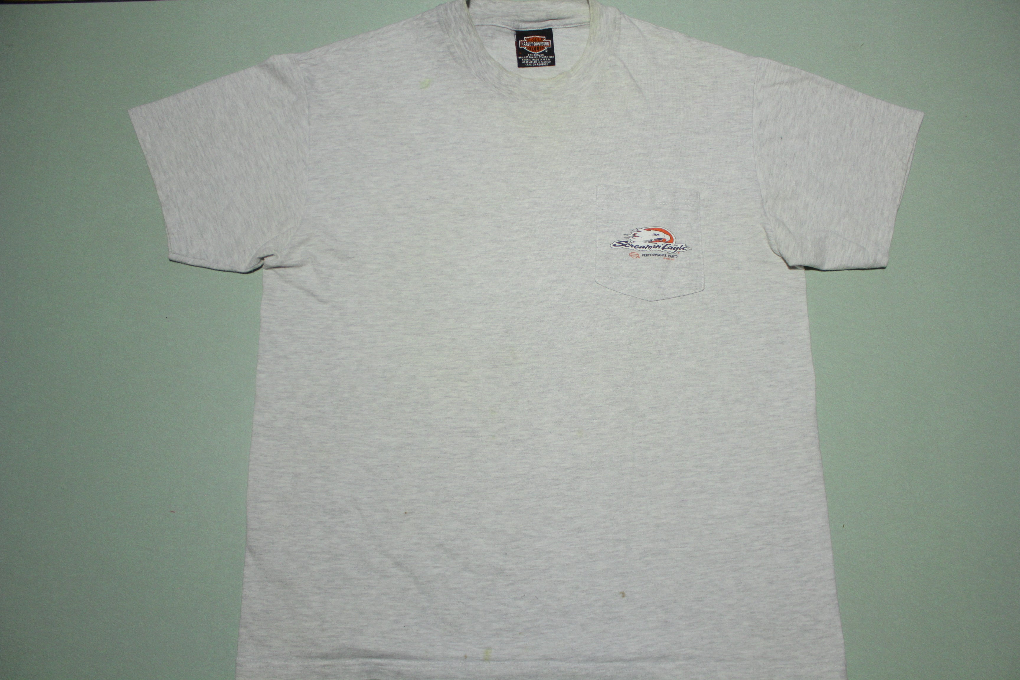 Tilley Harley Davidson Vintage 1997 90's Pocket T-Shirt