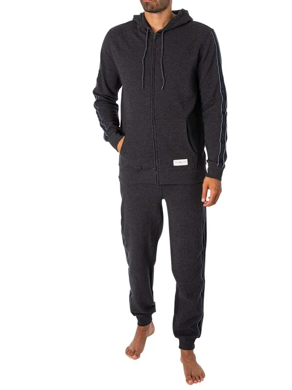 Tommy Hilfiger Lounge Zip Hoodie - Dark Grey