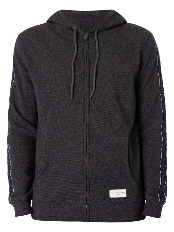 Tommy Hilfiger Lounge Zip Hoodie - Dark Grey