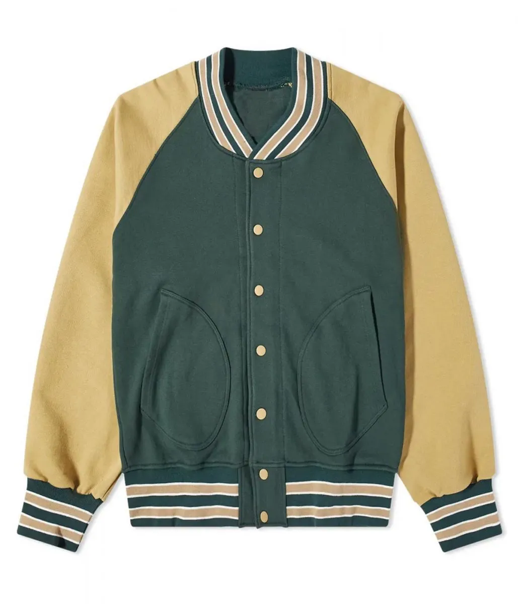 Varsity Mild Old-School Style Full Snap Jacket