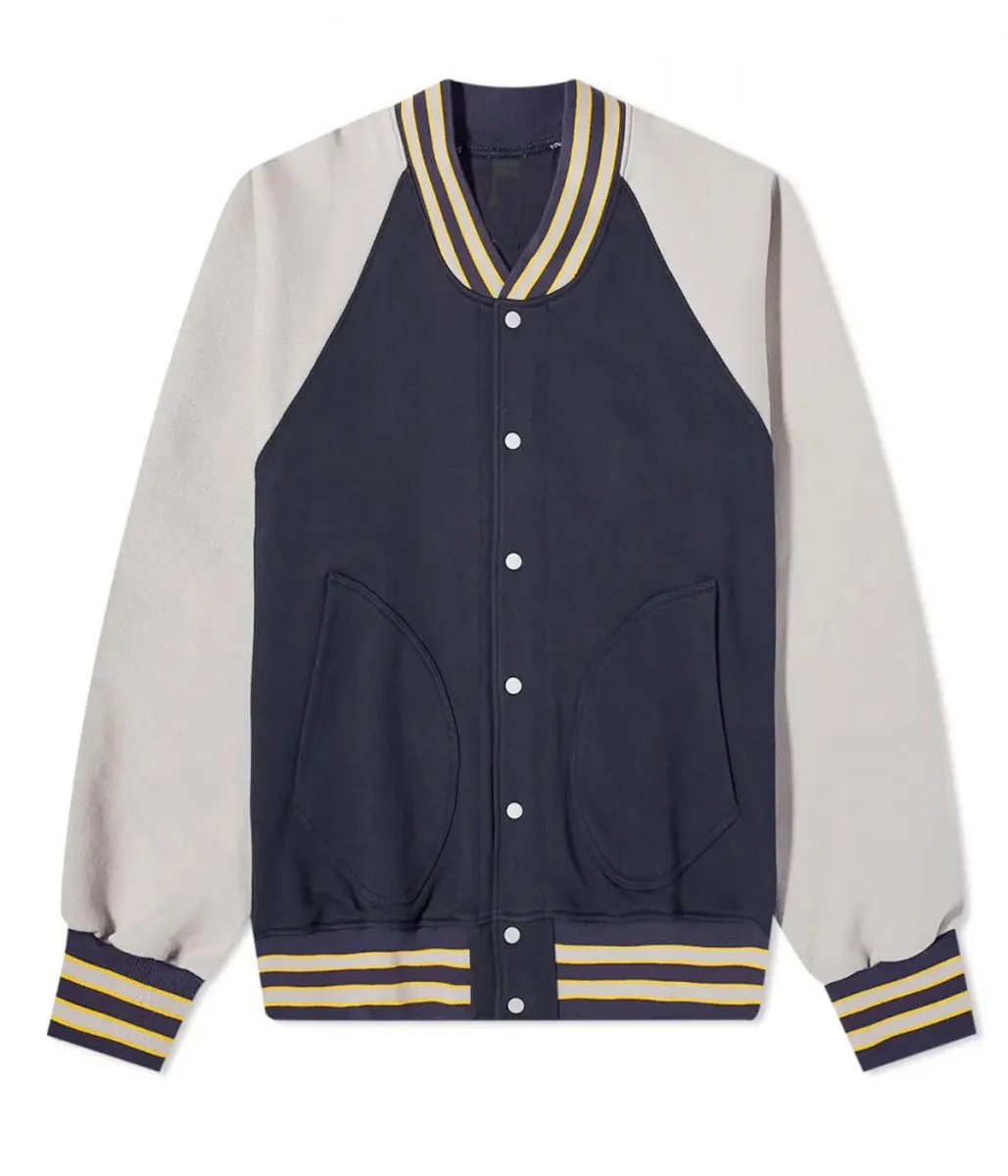 Varsity Mild Old-School Style Full Snap Jacket