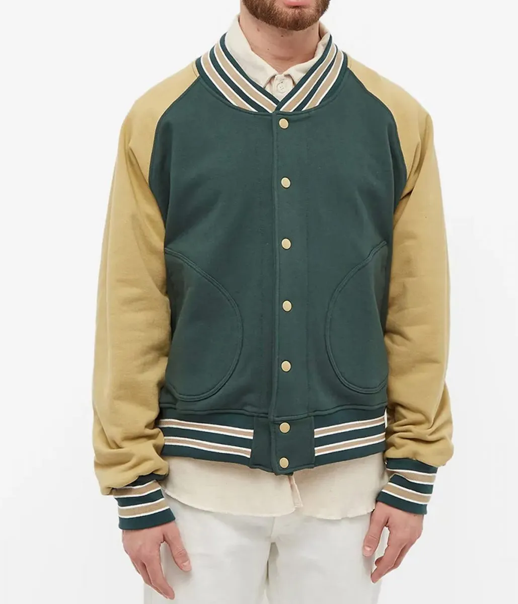 Varsity Mild Old-School Style Full Snap Jacket