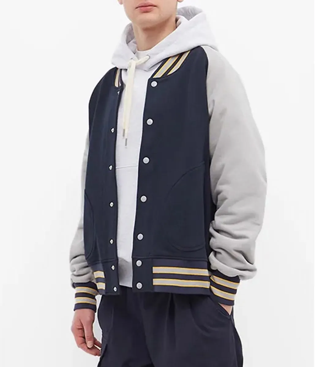 Varsity Mild Old-School Style Full Snap Jacket