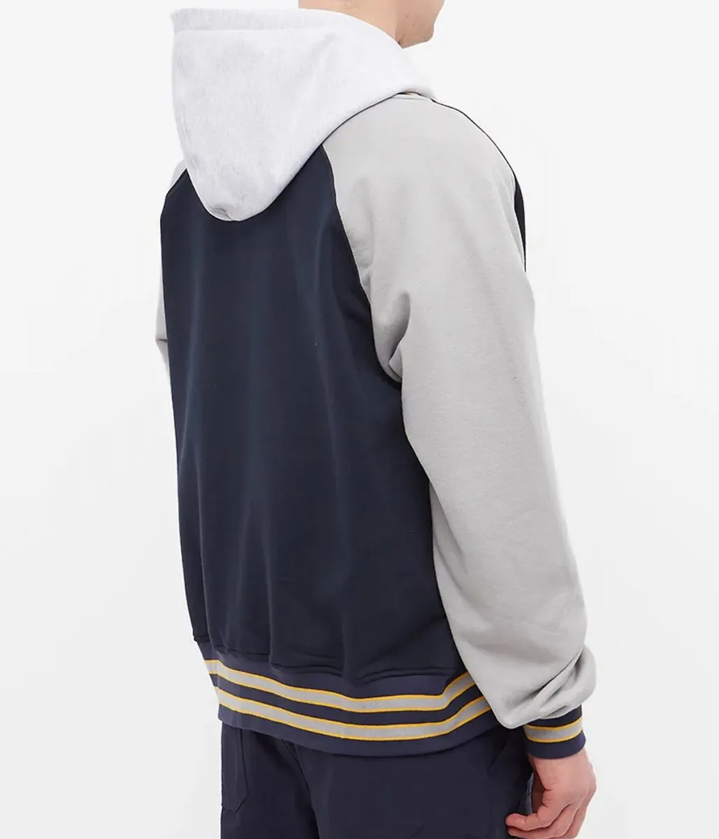 Varsity Mild Old-School Style Full Snap Jacket