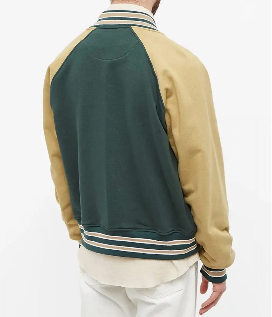 Varsity Mild Old-School Style Full Snap Jacket