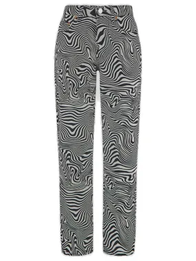 Vetements Zebra Printed High-Waisted Jeans