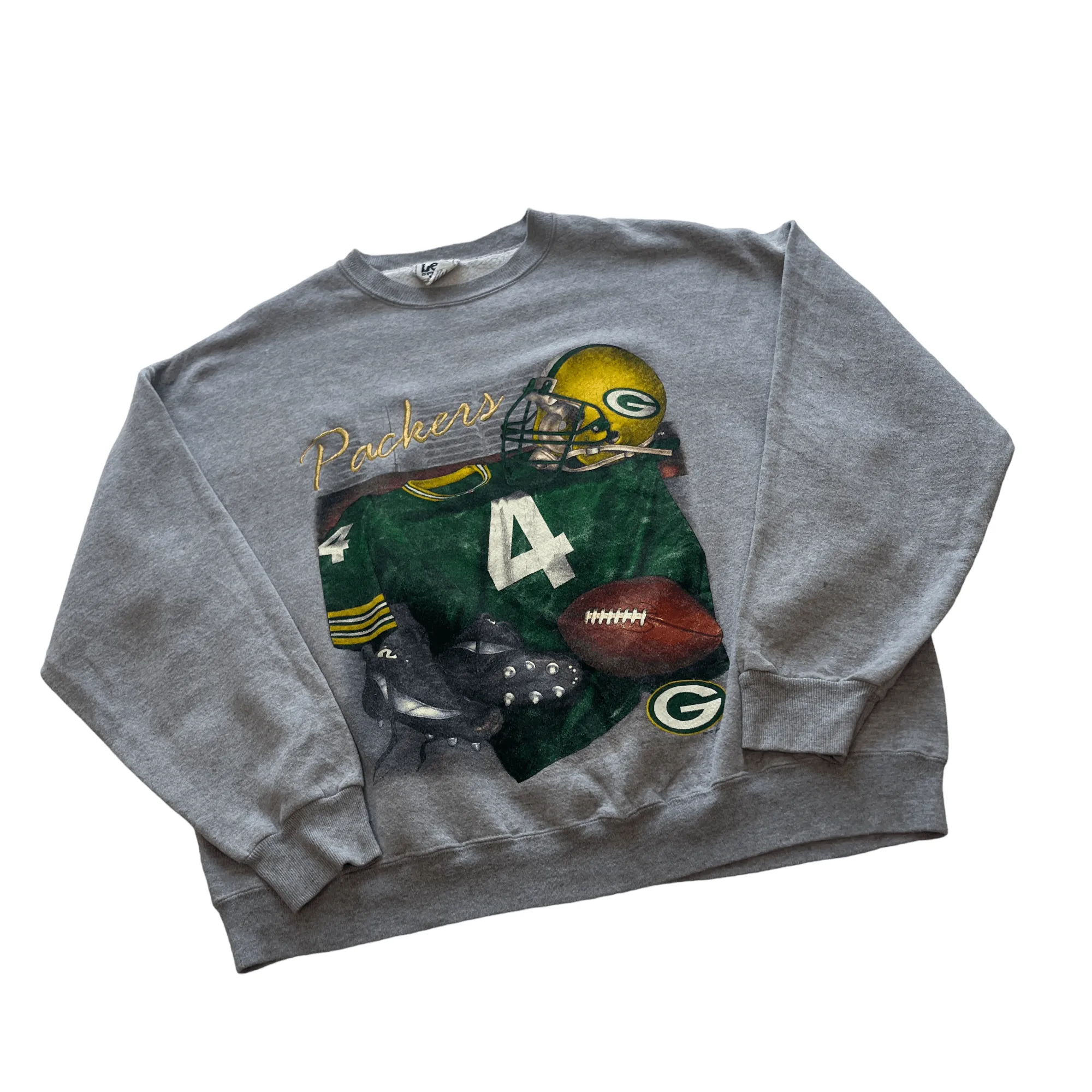 Vintage 90s Grey Lee Sport NFL Green Bay Packers Sweatshirt - 2XL